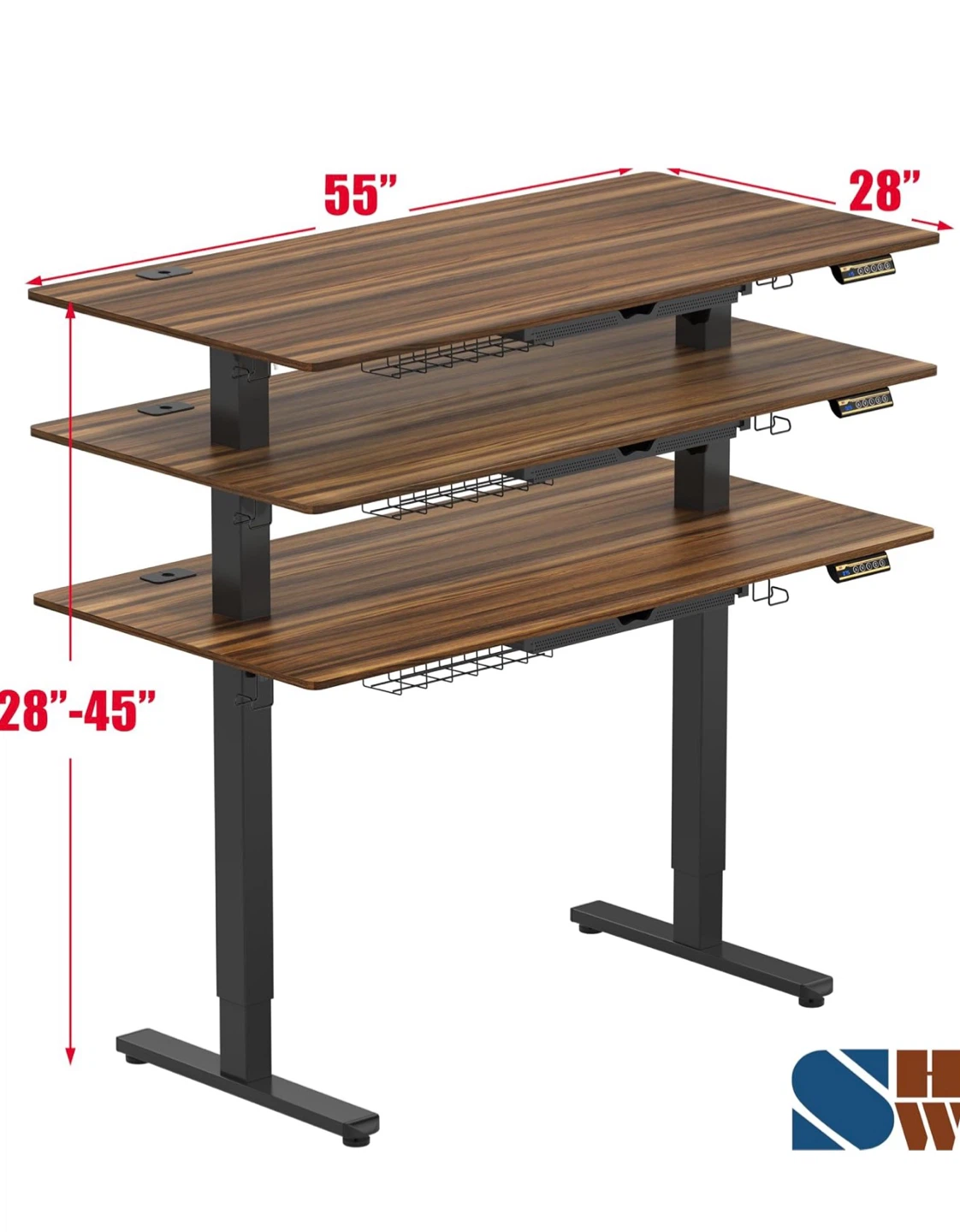 Standing Desk - Walnut Finish - photo 3