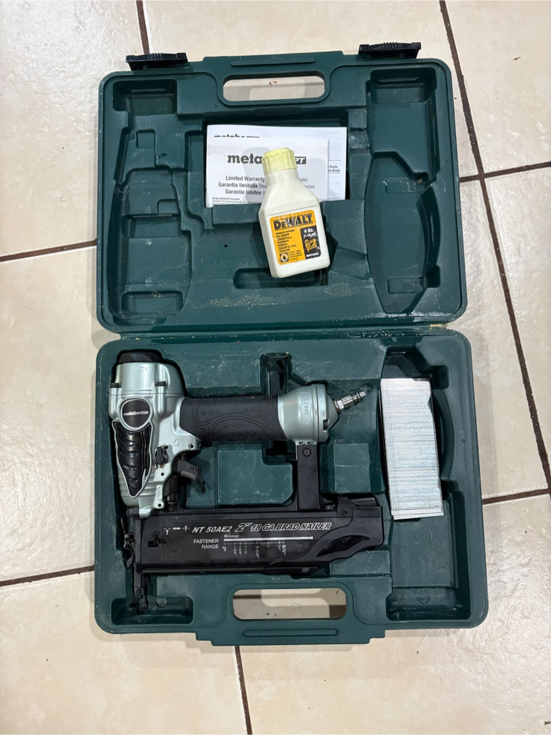 Metabo HPT NT50AE2 2" 18 GA Brad Nailer - photo 4