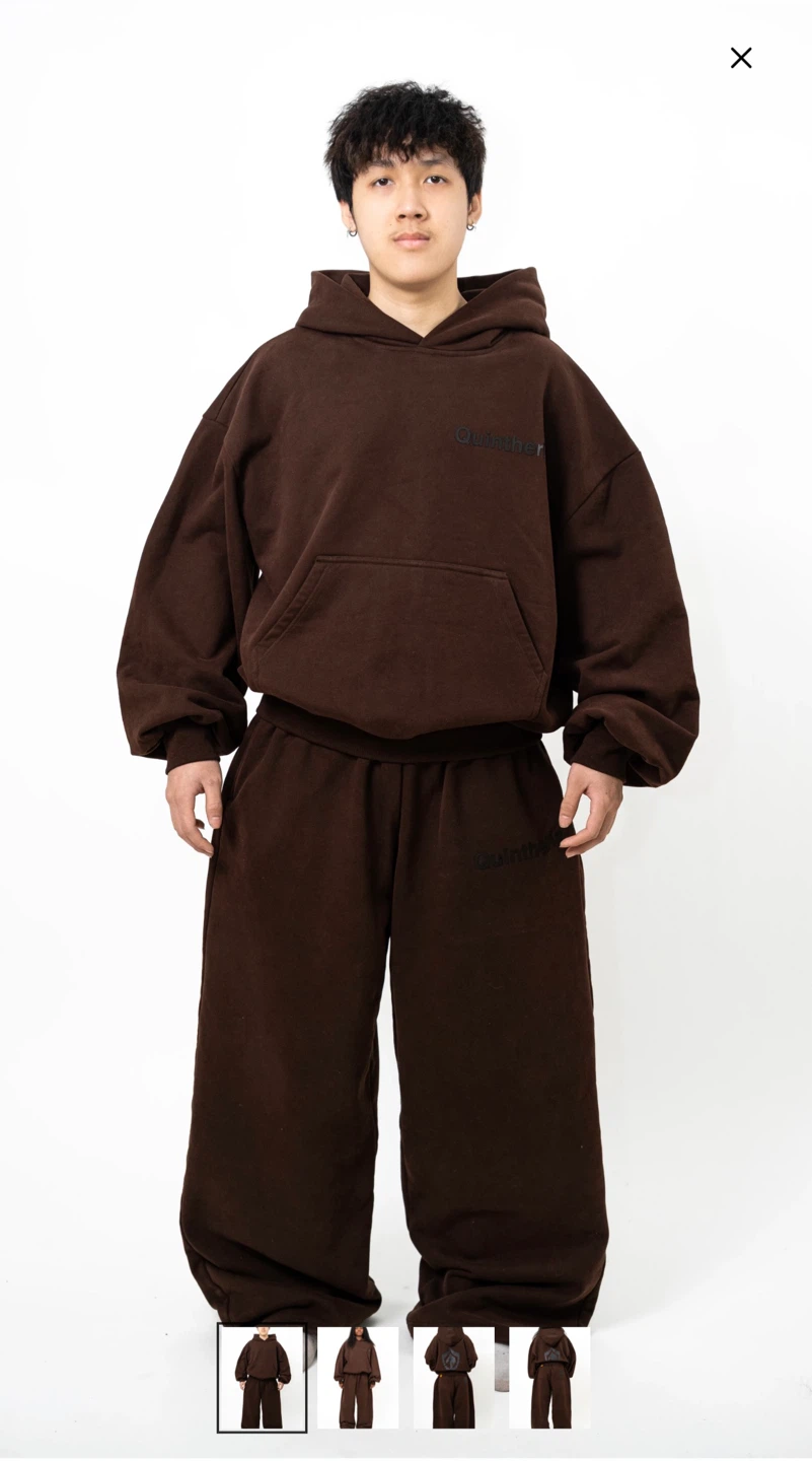 500 GSM Premium Cotton Hoodie + Sweatpants Set — $97 | Brand New
