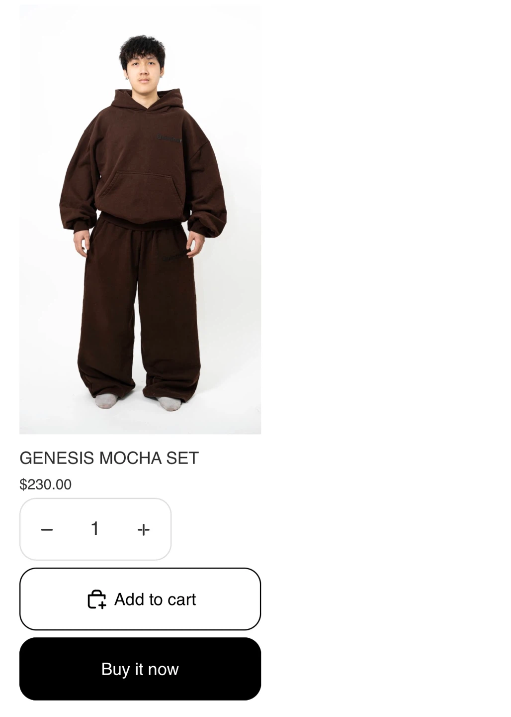 500 GSM Premium Cotton Hoodie + Sweatpants Set — $97 | Brand New - photo 2