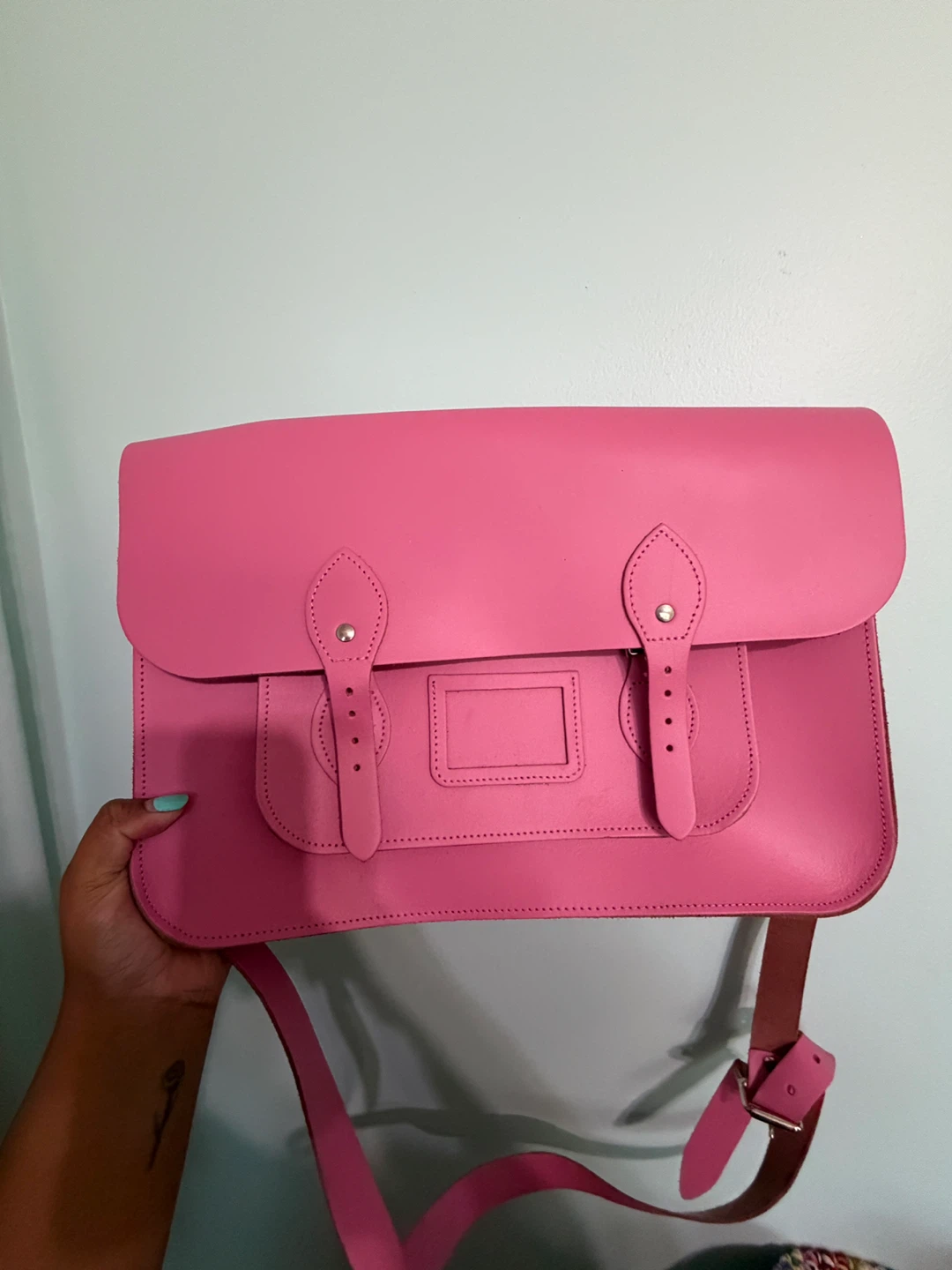 Bubblegum Pink Satchel Bag