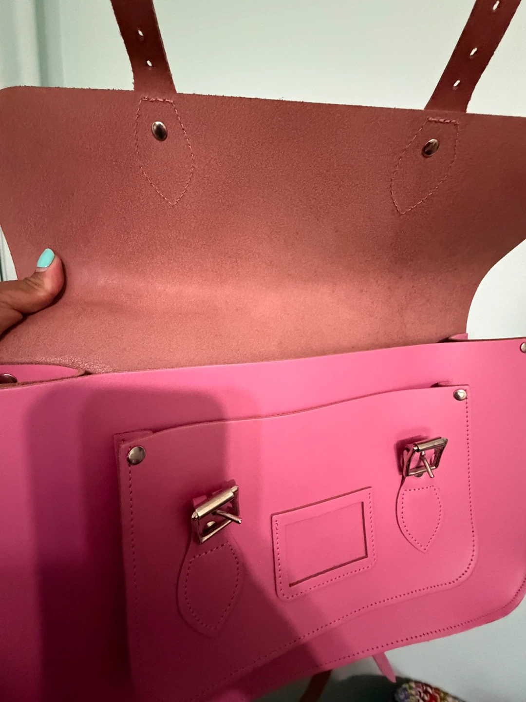 Bubblegum Pink Satchel Bag - photo 5