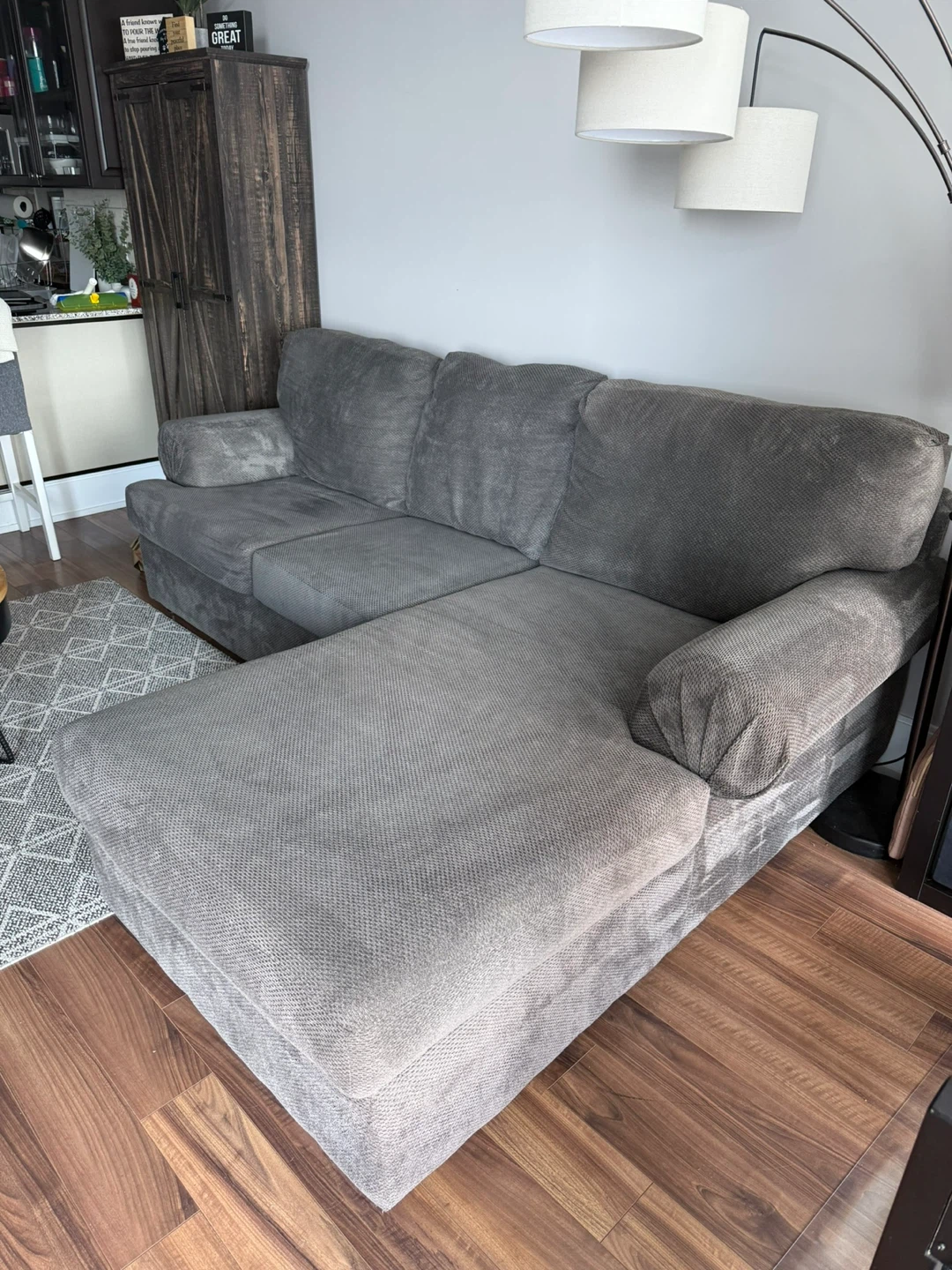 2-piece Sectional with right facing chaise - photo 2