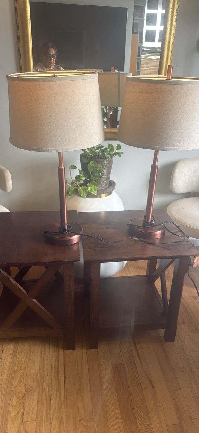 Set of 2 table we 2 lamp