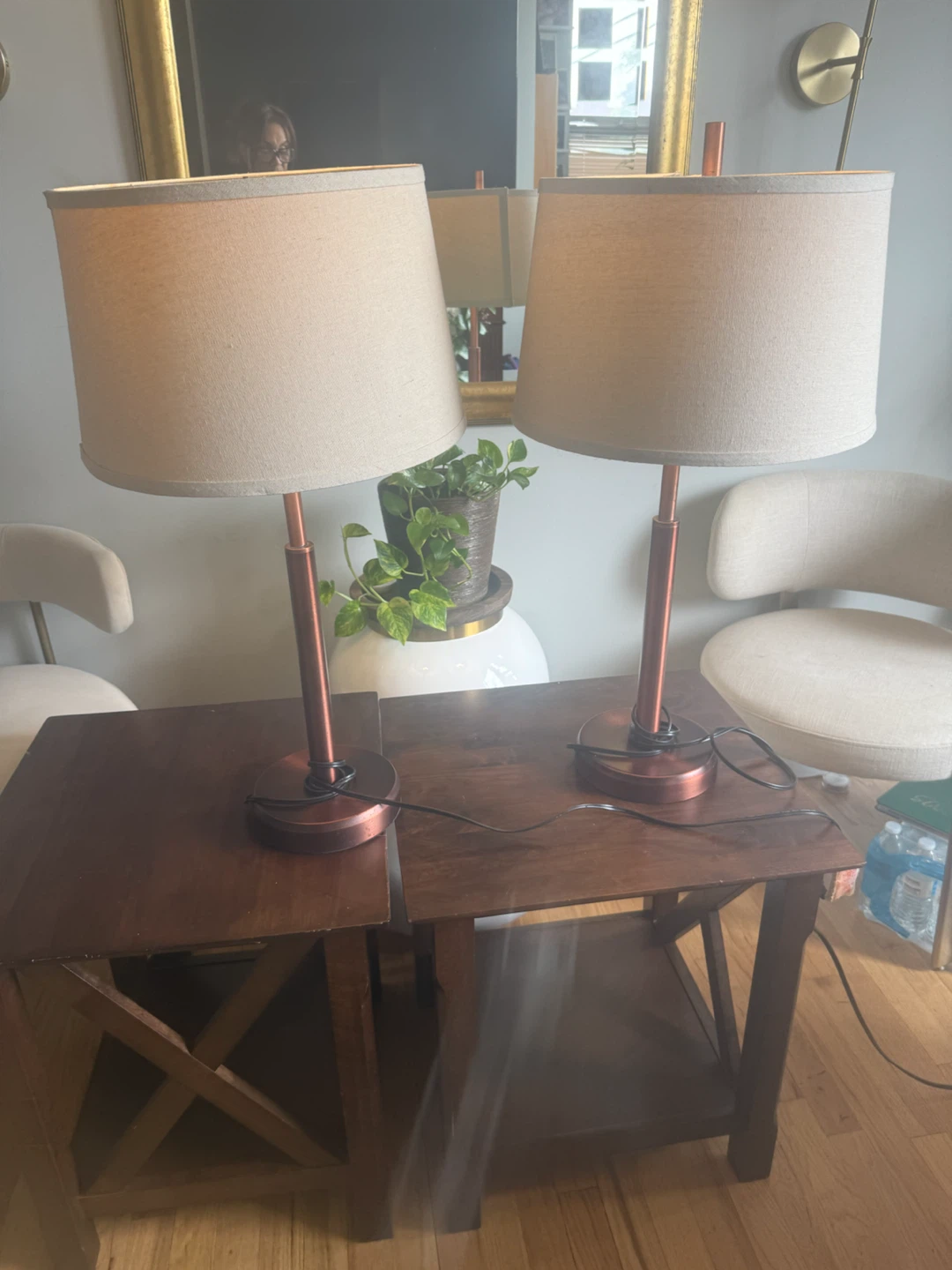 Set of 2 table we 2 lamp - photo 2