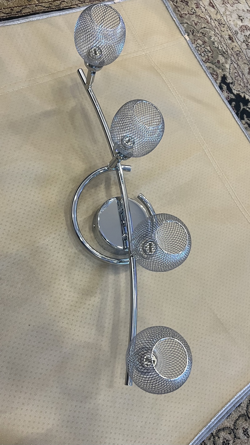 Chrome Finish 4-Light Track Light Fixture - photo 4