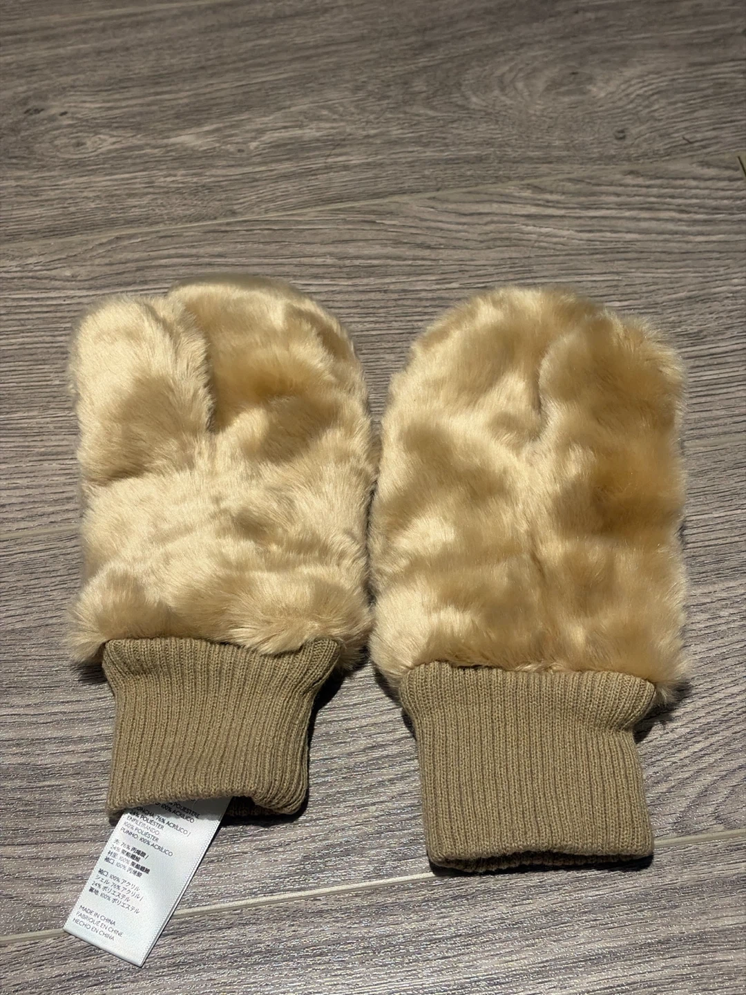 Silence + Noise Faux Fur Mittens