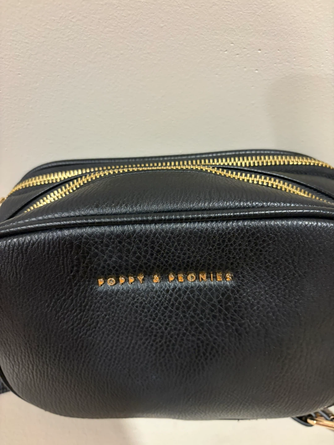 Poppy & Peonies Black Crossbody Bag - photo 2