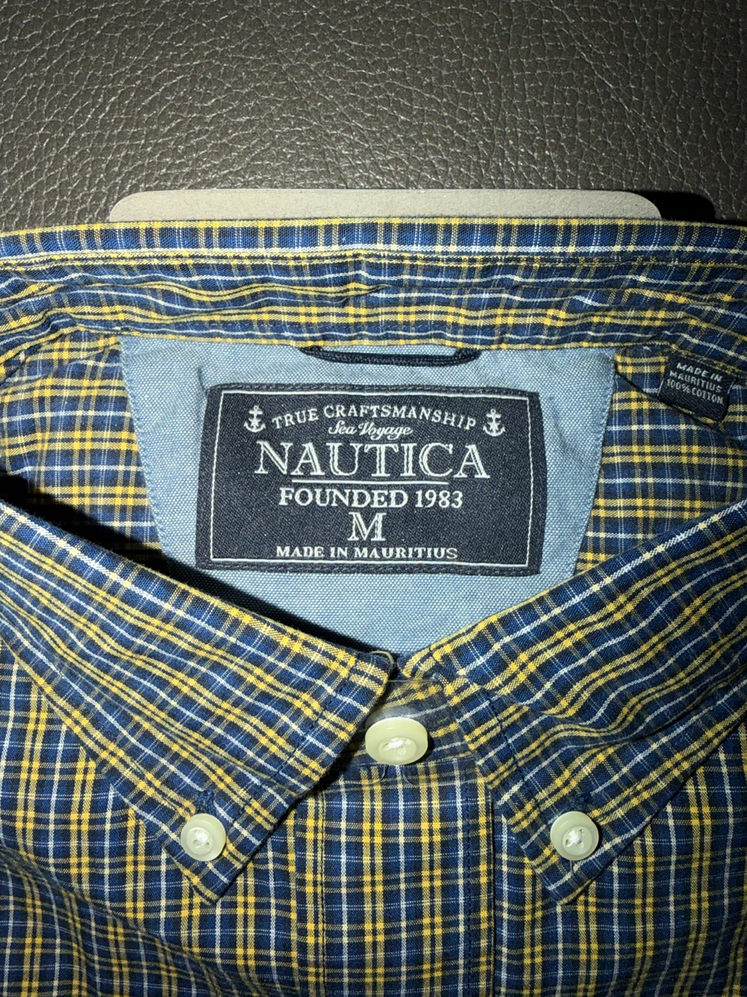 Nautica Men's Plaid Button-Down Shirt - Size M - photo 2