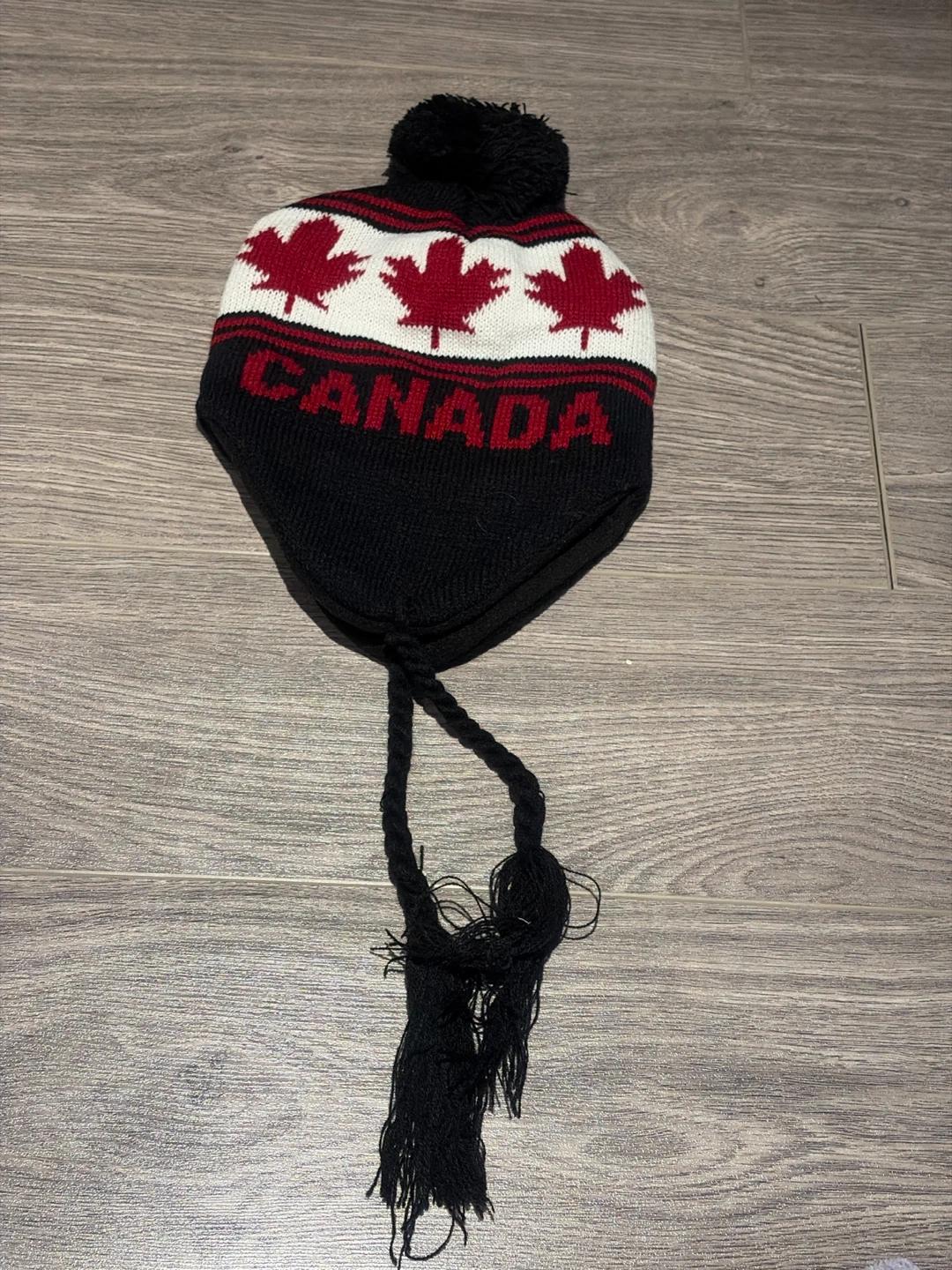 Canada Knit Beanie with Tassels - photo 2
