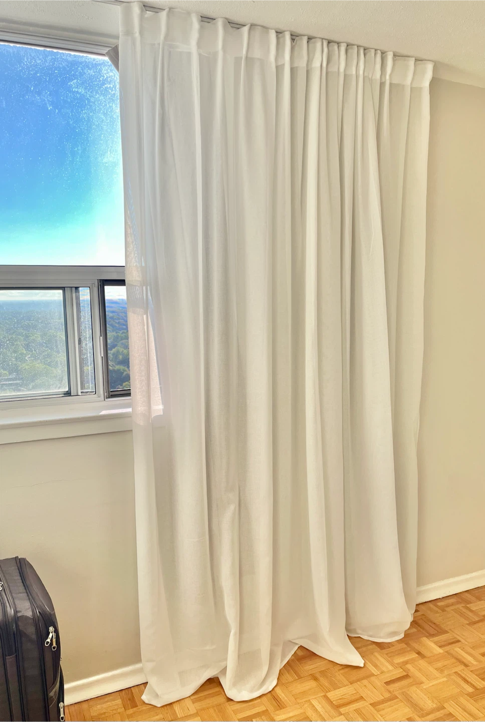 Sheer Curtains + Hooks