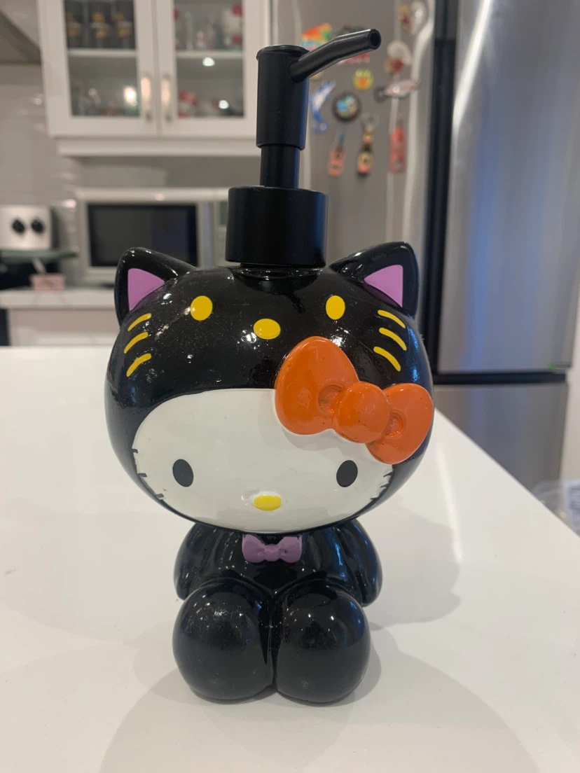 Hello Kitty Black Cat Lotion Pump Dispenser