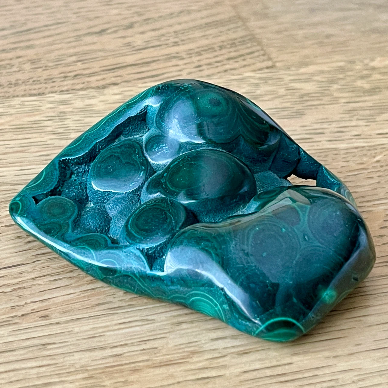Natural Malachite specimen - Transformation & Connection