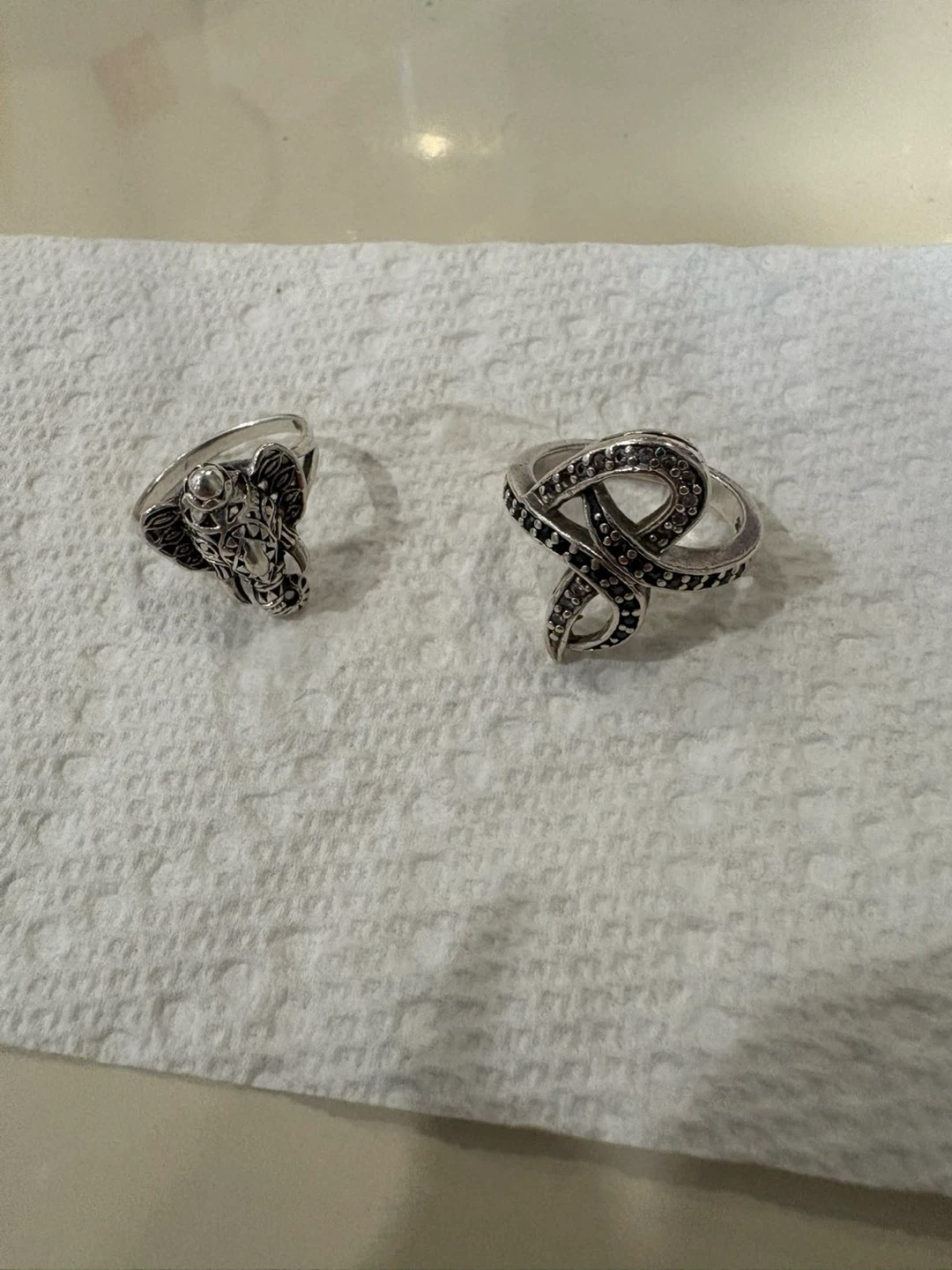 Two Rings - Elephant and Infinity Design