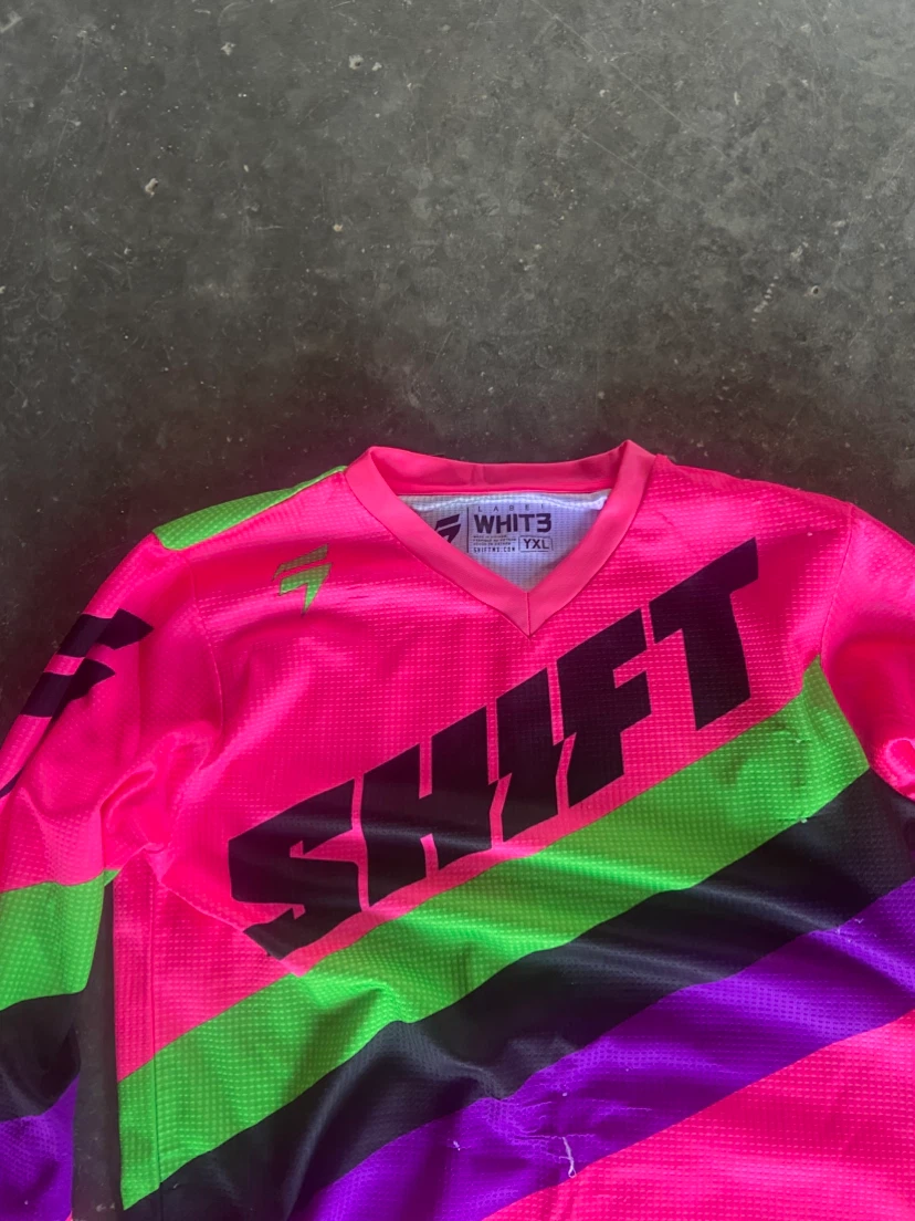 Shift Motocross Jersey & Pants Set - Pink/Green - photo 3