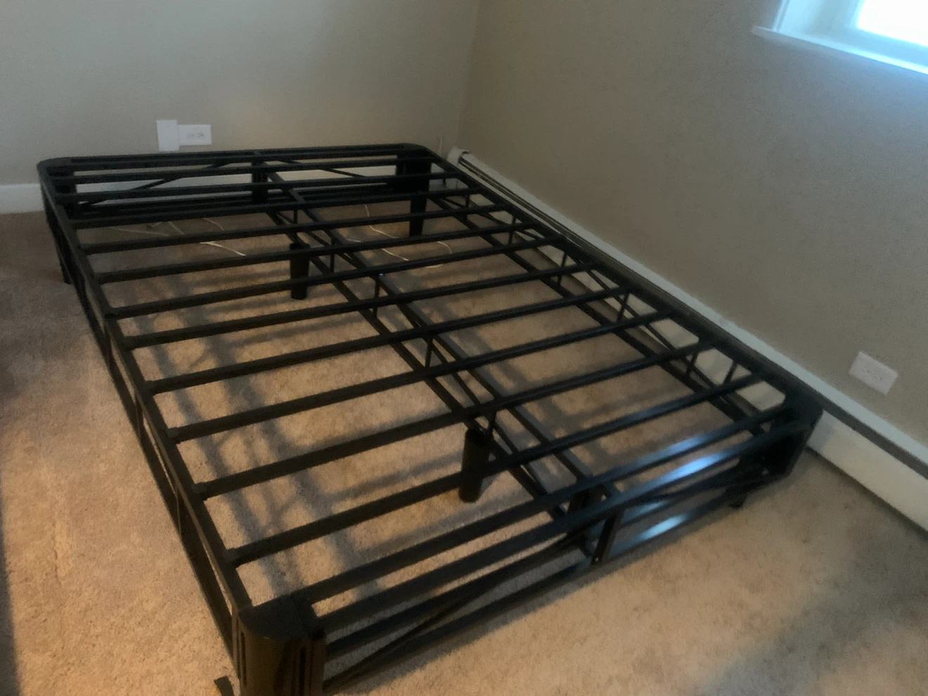 Metal Bed Frame with Box Spring Replacement