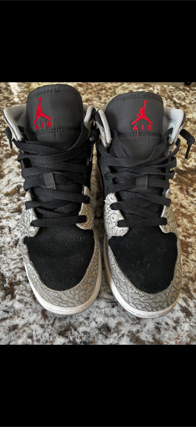 Jordan 1 Mid SE Youth TD "Elephant Print"