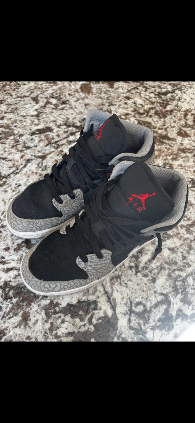 Jordan 1 Mid SE Youth TD "Elephant Print" - photo 3