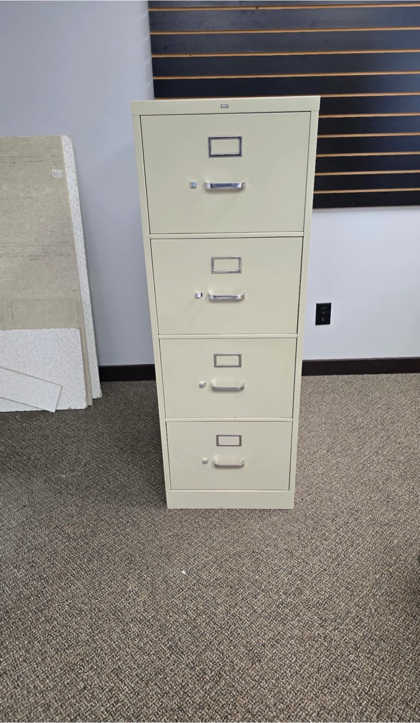 4-Drawer Metal Filing Cabinet – Hanging File Rails – $50 - photo 2