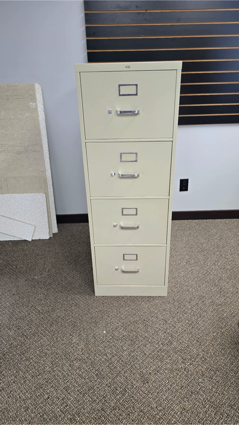 4-Drawer Metal Filing Cabinet – Hanging File Rails – $50 - photo 5