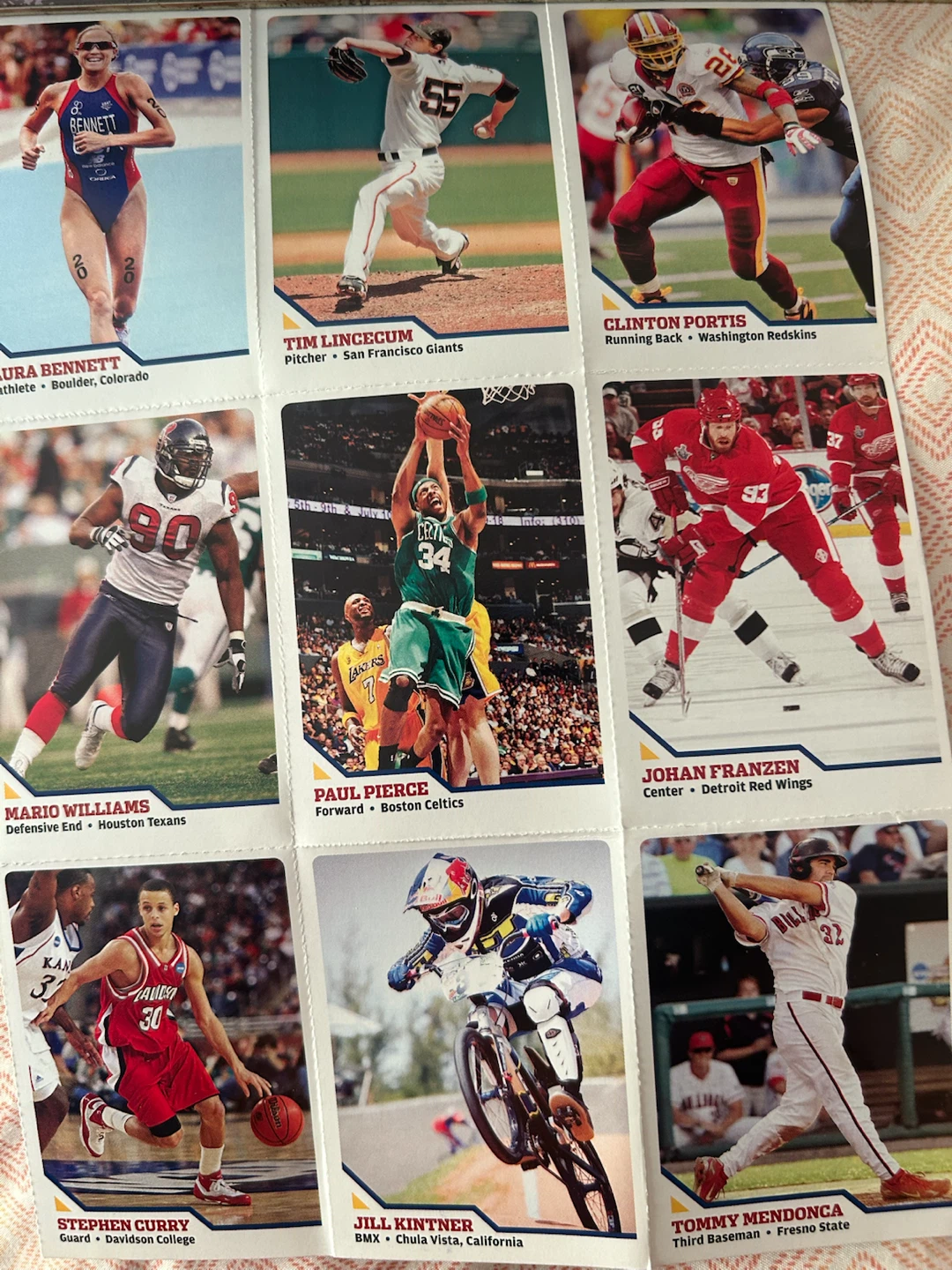 Lot of 9 Sports Trading Cards