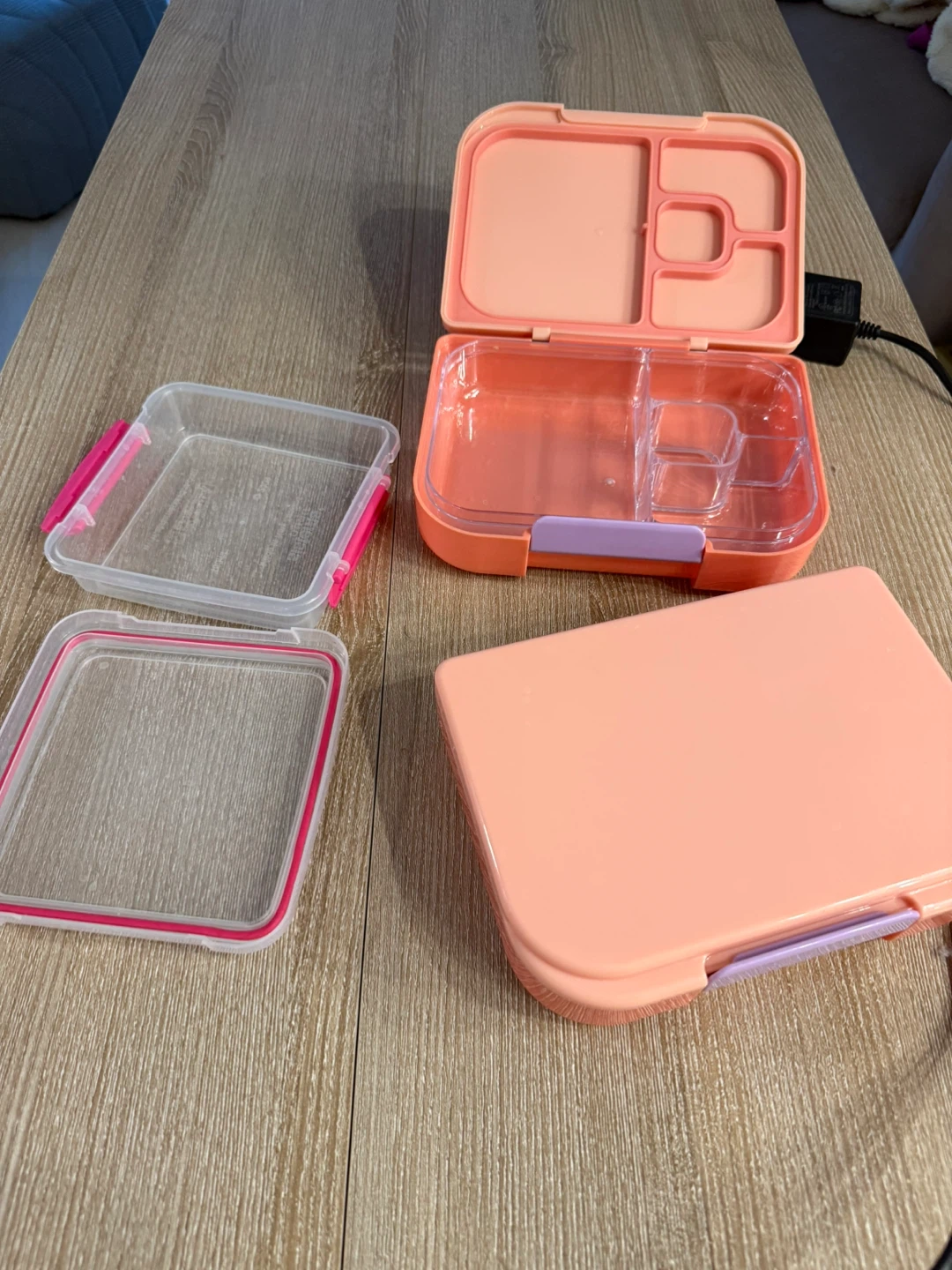 Pink Bento Box and sandwich Lunch Containers - photo 2