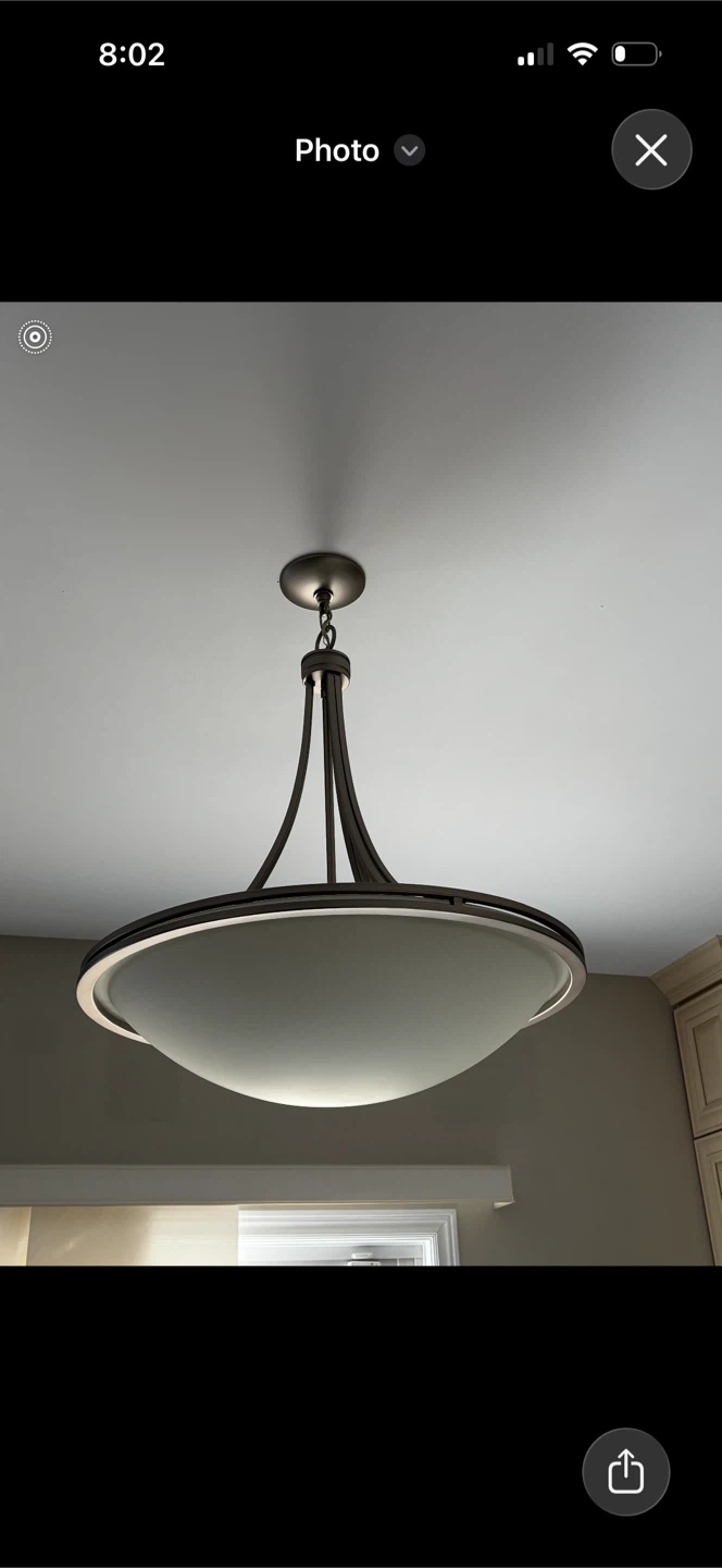 Chrome Drum Pendant Light Fixture