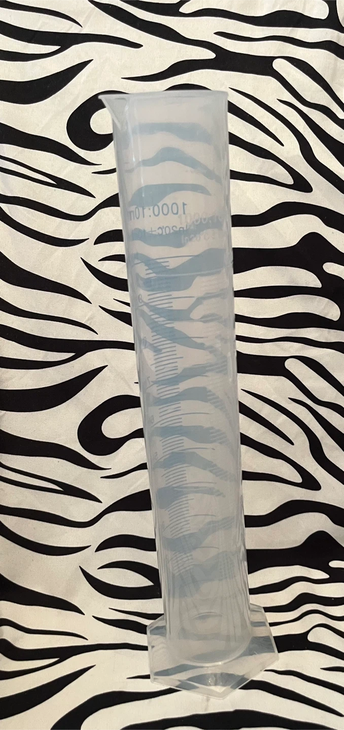 🧪 Set of 2 1000ml plastic graduated measuring cylinder 🧪 - photo 2