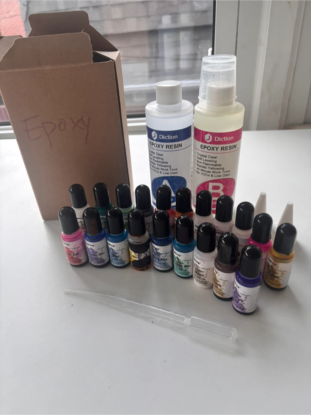 Diction Epoxy Resin with 18 Alcohol Inks