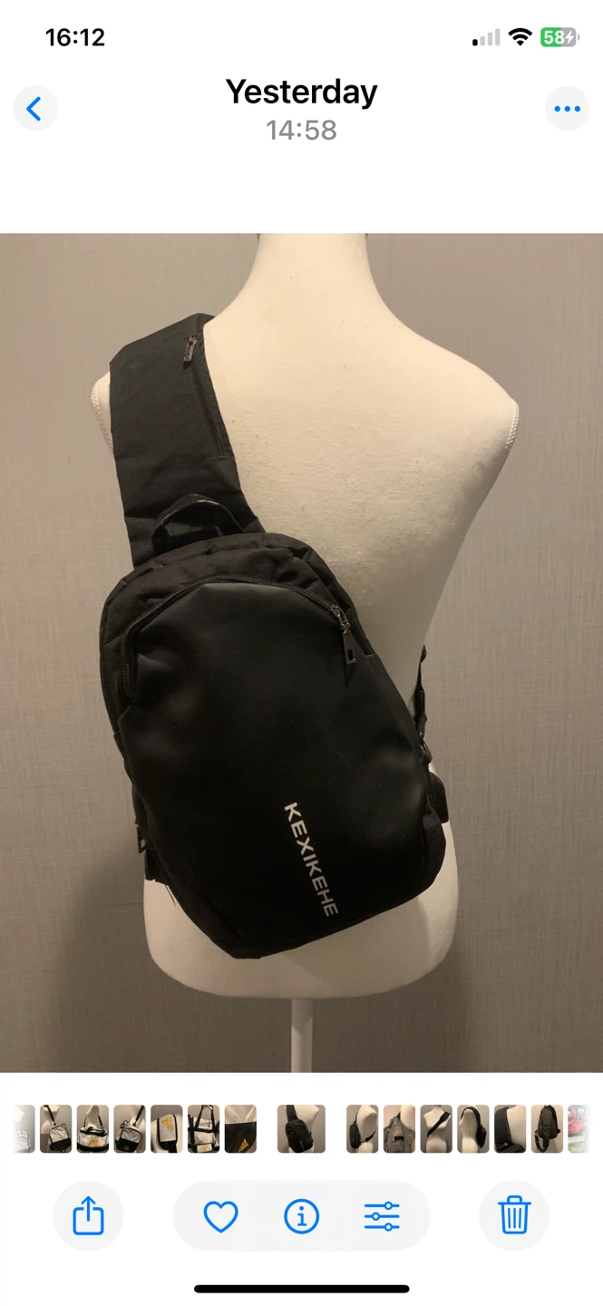 🚨 Students! Sling Bag w/USB Port & Anti Theft - Unisex