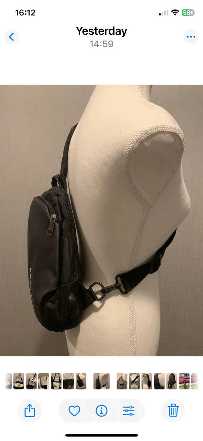 🚨 Students! Sling Bag w/USB Port & Anti Theft - Unisex - photo 2