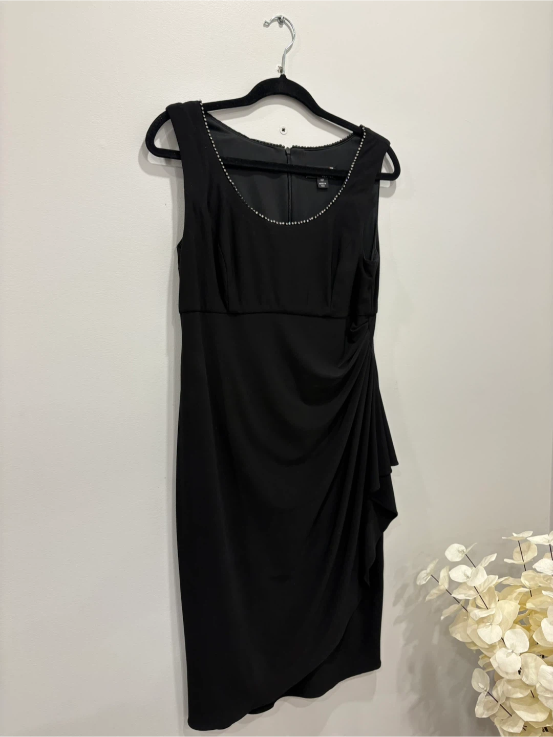 Black Ruched Dress and Bolero Set - photo 2