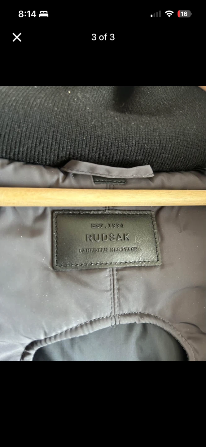 RUDSAK Down Filled Bomber Jacket