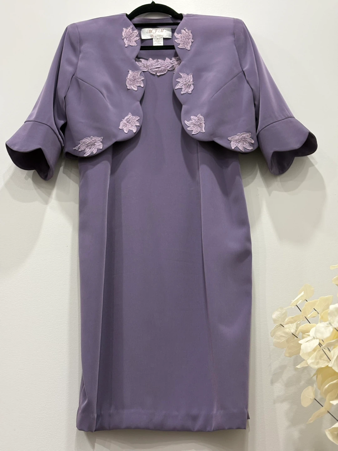 M. & M. Redo Womens Dress with Bolero Jacket Purple Size 12 - photo 3