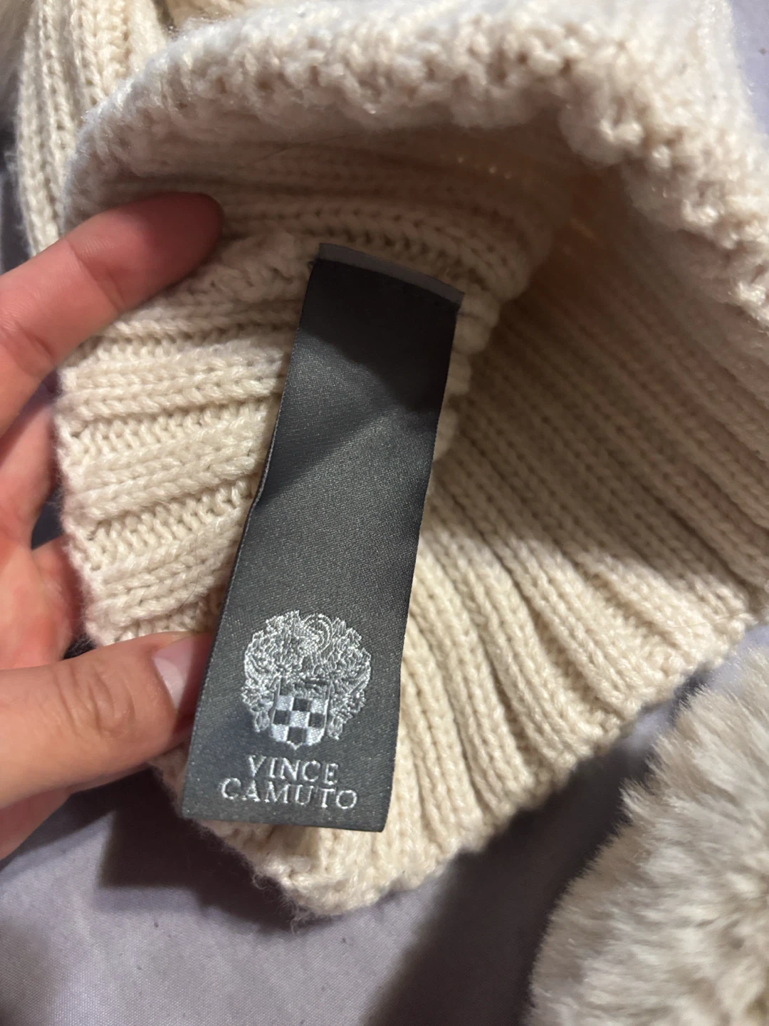Vince Camuto Knit Beanie and Mittens Set - photo 2