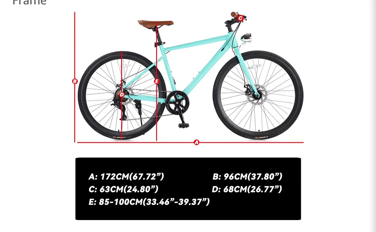 GarveeLife Hybrid Bike, 28 in Mountain Bicycle for Adult, 700C