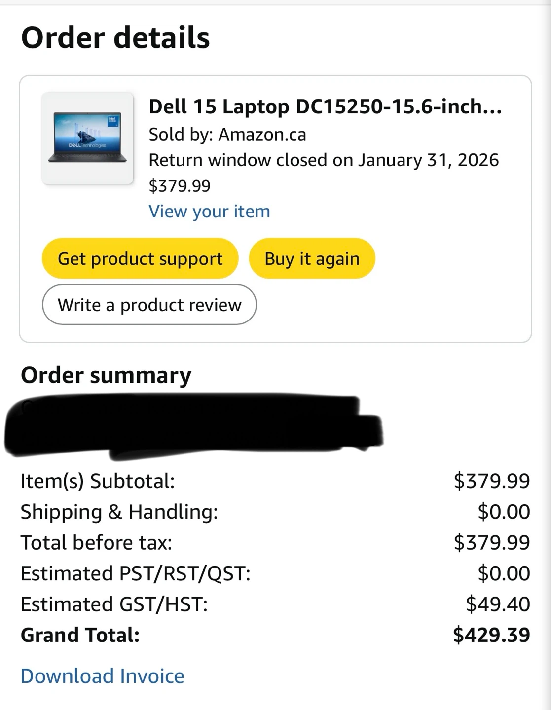 Dell 15.6-inch Laptop DC15250 Intel Core 3 - photo 2