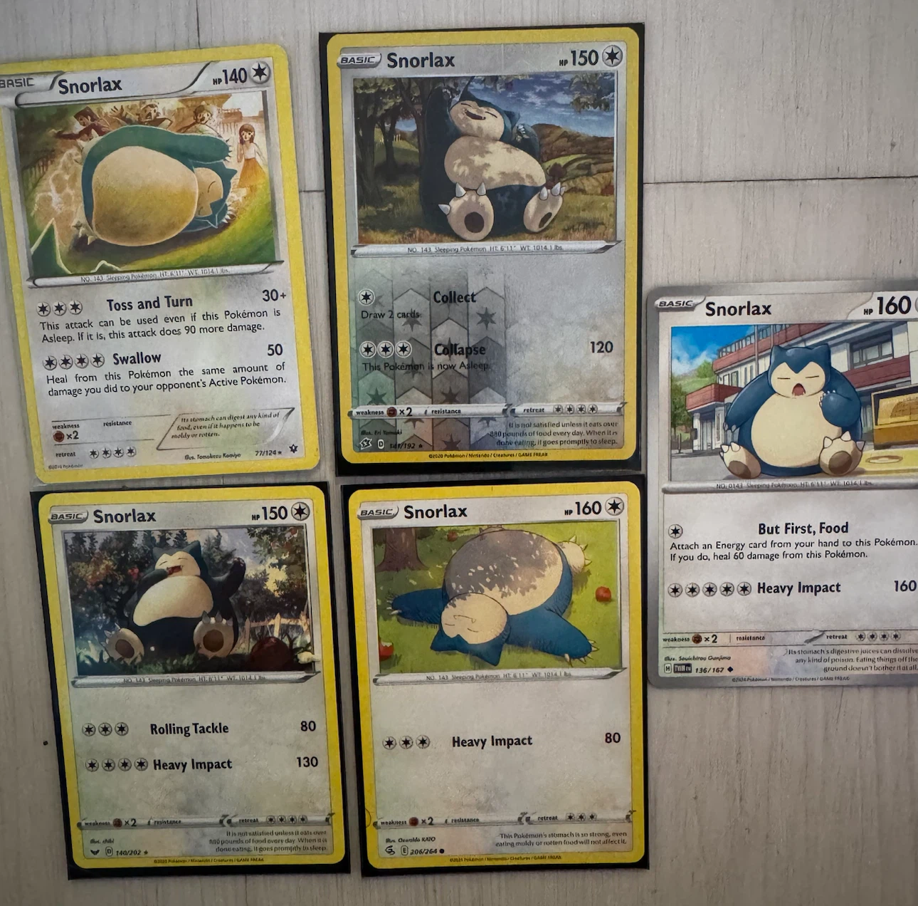 Snorlax Pokemon Cards Bundle