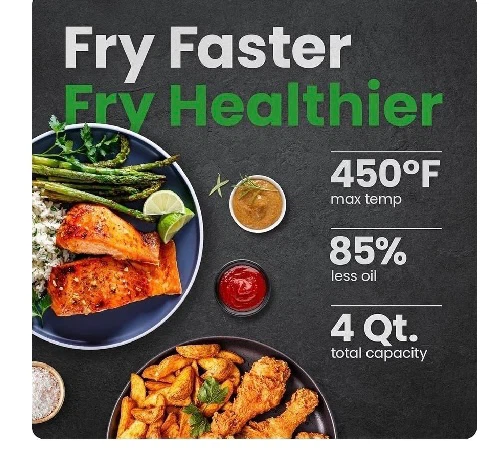 CHEFMAN TurboFry Touch 4L Easy-View Air Fryer - photo 2
