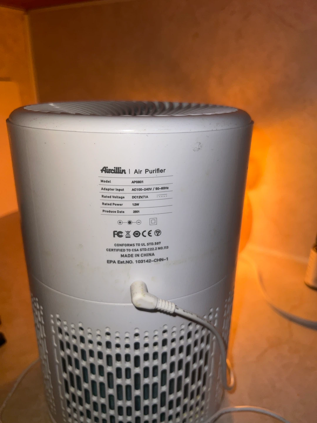 Aircilin AP0801 Air Purifier