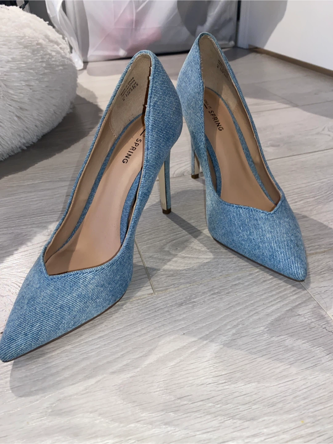Call It Spring Denim Heels BNWT - photo 2