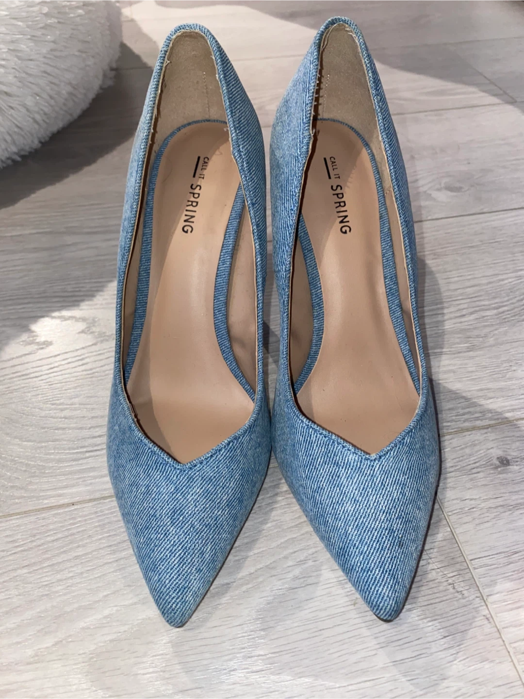 Call It Spring Denim Heels BNWT - photo 3