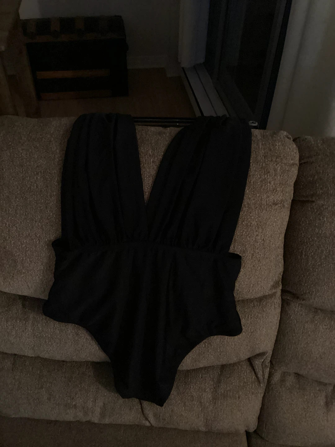 New Black Plunge L One-Piece Swimsuit - photo 2