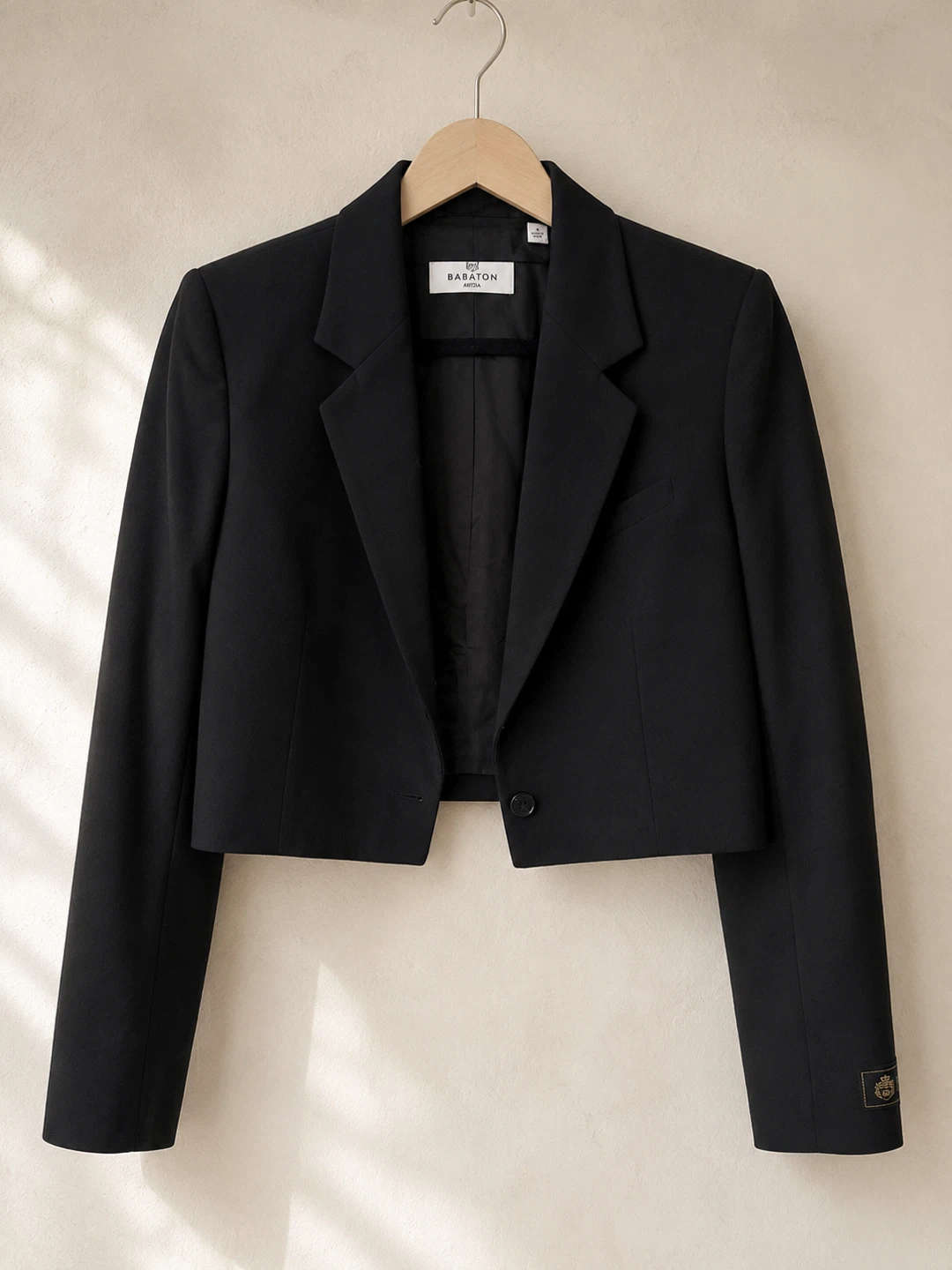 Babaton Black Cropped Blazer