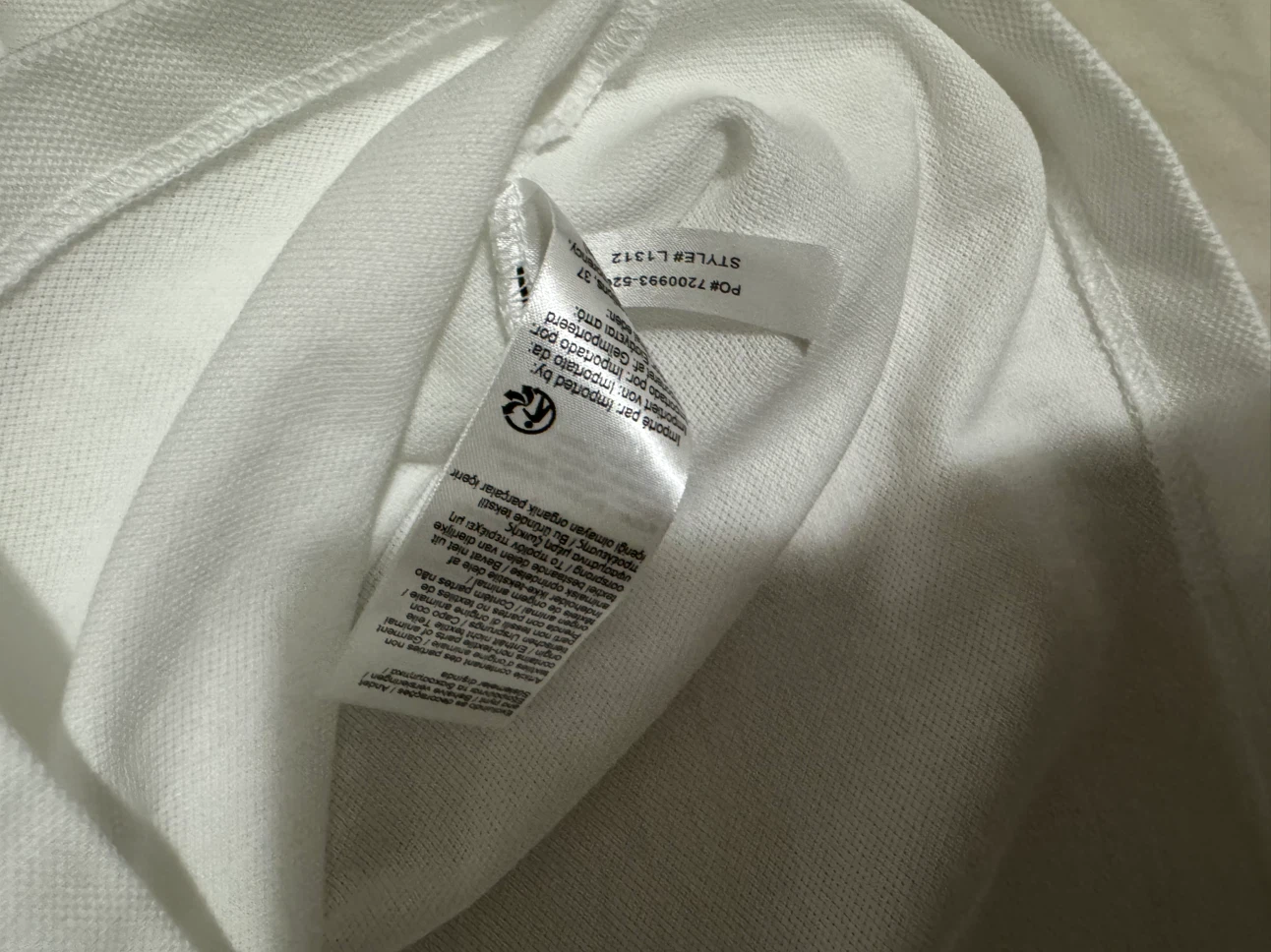 Lacoste Classic Fit Long Sleeve Polo Shirt - White - US M - photo 4