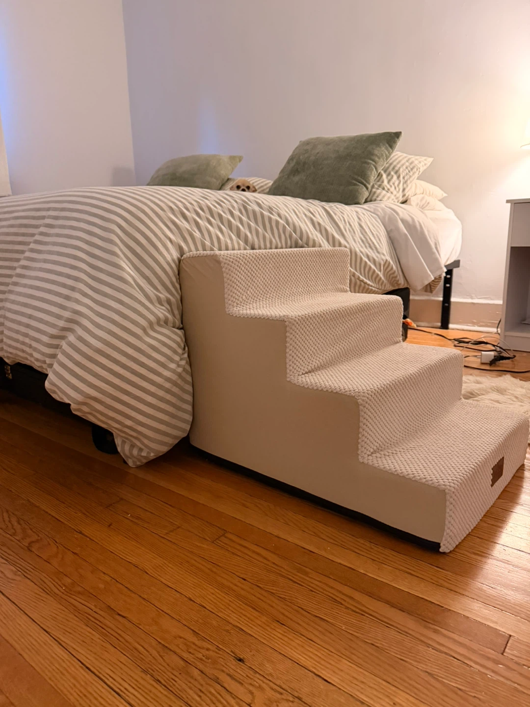 3-Step Pet Stairs for Bed
