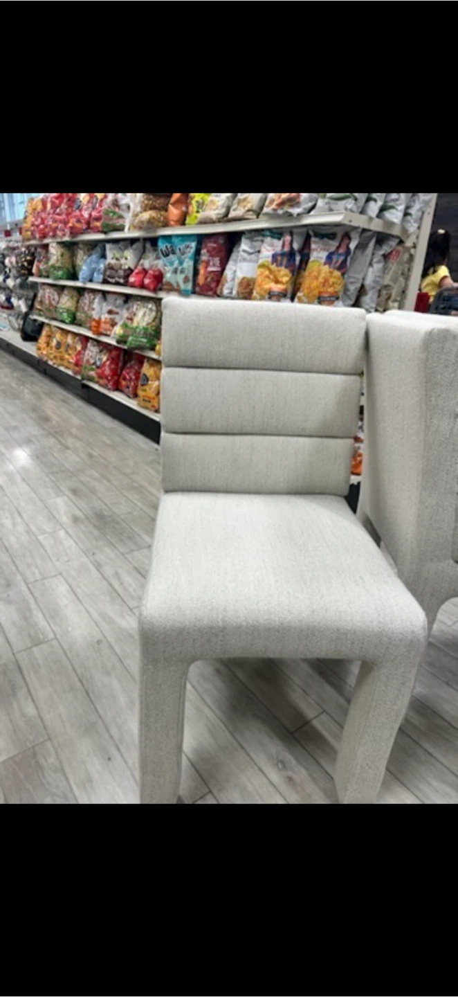 Light Grey Fabric Dining Chair (lot of 4)
