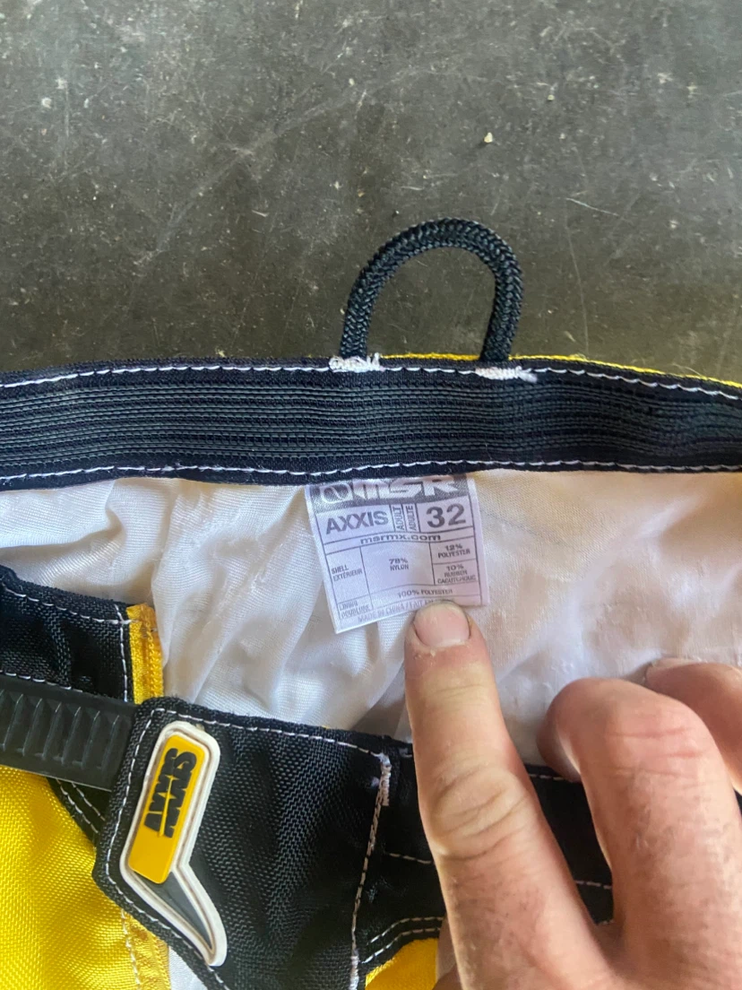 AXIS Motocross Pants Yellow/Black Size 32 - photo 3
