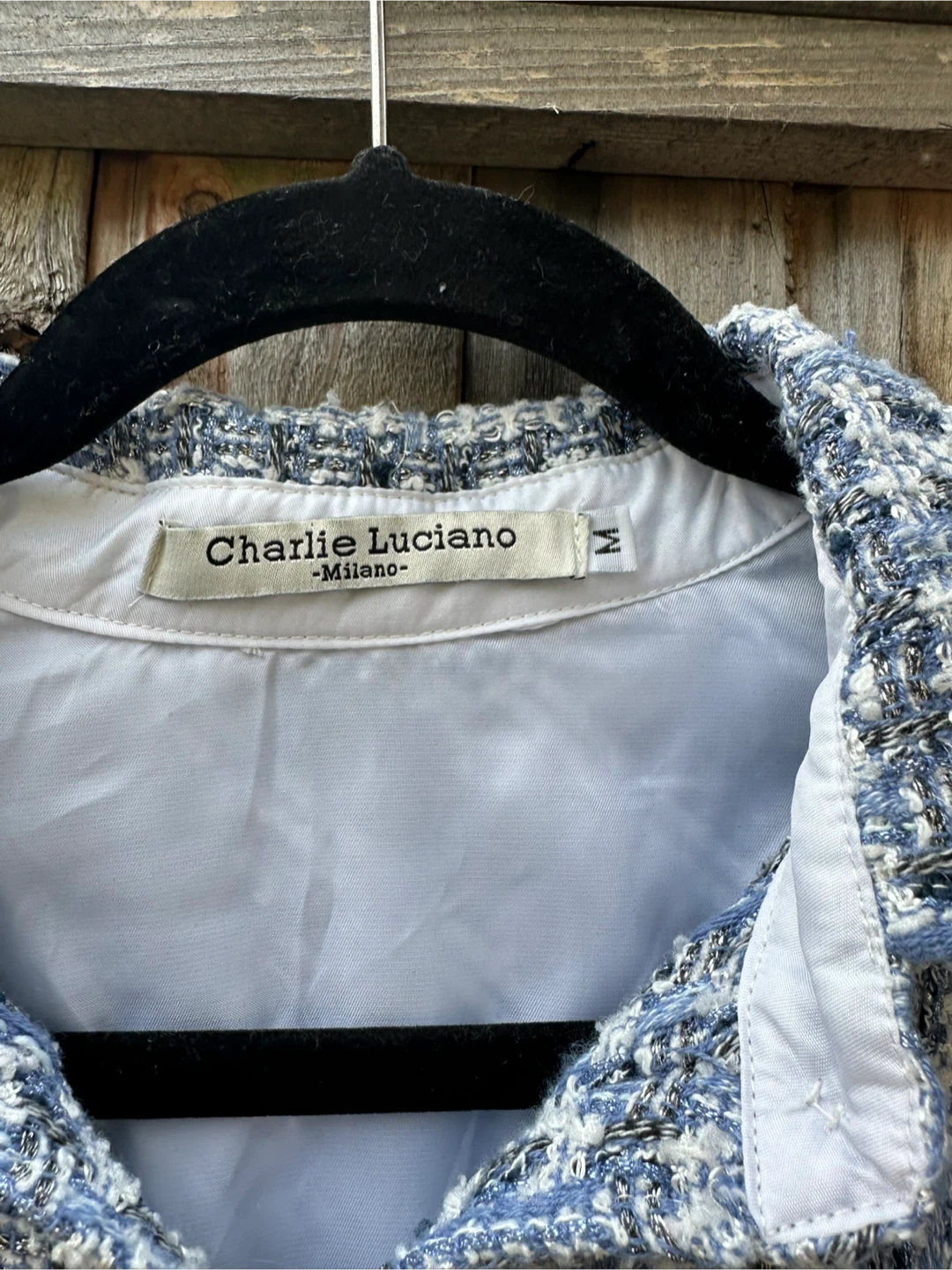 Charlie Luciano Milano Textured Button-Up Shirt Jacket - photo 3
