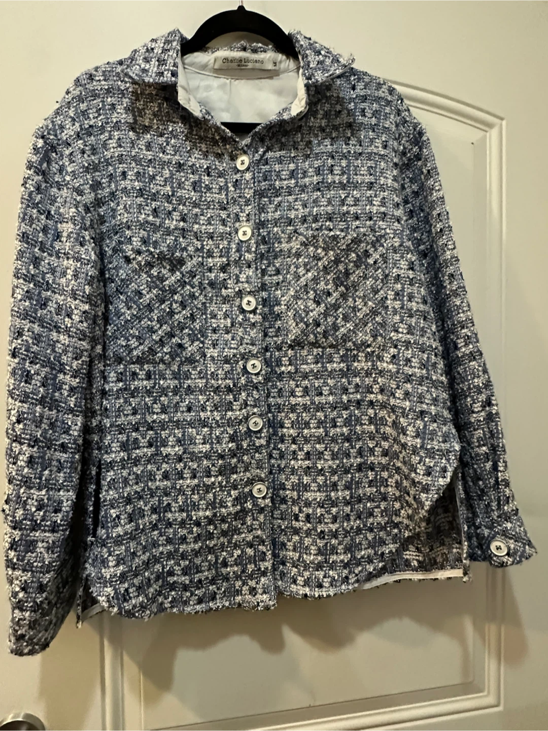 Charlie Luciano Milano Textured Button-Up Shirt Jacket - photo 5